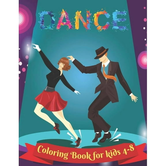 Dancing - Coloring Book for kids 4-8: 35 Cute and Unique Ballet Coloring pages for little dancers ( (Paperback) by Coloring Ysp