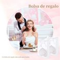 thumbnail image 4 of Bolsa de Regalo de Transparente 12 Piezas, Bolsa de Flores PP Reutilizable con Cinta para Bodas, Novias, Cumpleaños, Baby Shower, Fiesta, 7x10x3.15in (Blanco), 4 of 4