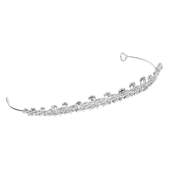 LOLIPPYY Bridal Headwear Silver Crown Jewelry for Women and Brides at Formal Occasions 1Pack