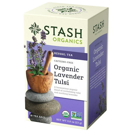 Stash Tea Organic Lavender Tulsi Herbal Tea, 18 Ct, 0.8