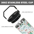 thumbnail image 2 of 30oz Crown Frog Bottle Spill Proof Tumbler with Top Handle and Straw Lid Stainless Steel Double Wall Insulated Tumbler Coffee Mug Gift for Women Men Travel Cup for Car (Mushroom Frog), 2 of 5