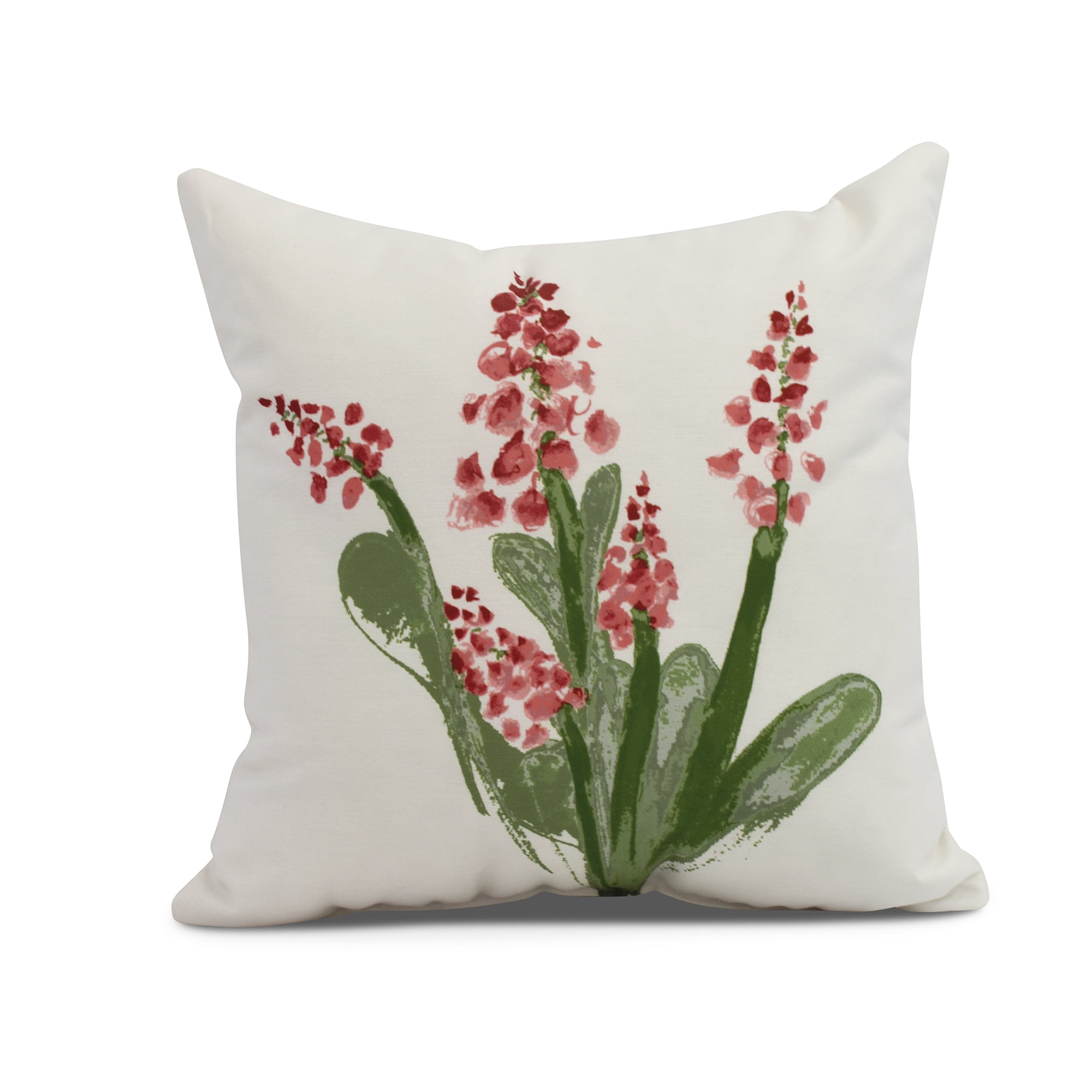 Simply Daisy, 18' x 18' Bluebell Outdoor Pillow, Red