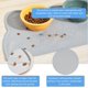 thumbnail image 3 of Alfombrilla de silicona antideslizante e impermeable para comederos de gatos y perros, con bordes elevados., 3 of 5