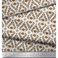 thumbnail image 2 of Soimoi Poly Georgette Fabric Ogee Damask Print Fabric by Yard 52 Inch Wide, 2 of 5