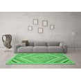 thumbnail image 3 of Ahgly Company Indoor Rectangle Abstract Emerald Green Modern Area Rugs, 2' x 3', 3 of 4