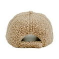 thumbnail image 7 of PMVFHDE Women's Brushed Lined Baseball Cap Warm Winter Knit Hat with Brim Outdoor Casual Adjustable Hat Khaki, 7 of 7