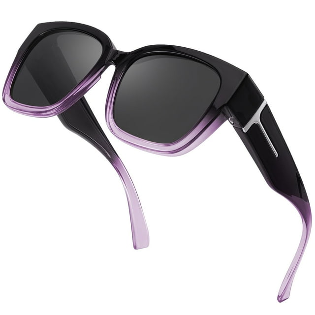 Gafas de sol Myiaur para mujeres con protección UV400 polarizadas para usar sobre lentes