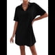 thumbnail image 3 of Vestido de Verano para Mujer, Cuello en V, Corta, Holgado, Informal, con Cuello Tipo Camiseta, Color Negro, Talla XL, 3 of 6