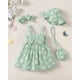 thumbnail image 2 of Vestido SODLON para bebé niña de 3 a 6 m, conjunto de lazo con forma de margarita verde, 2 of 6