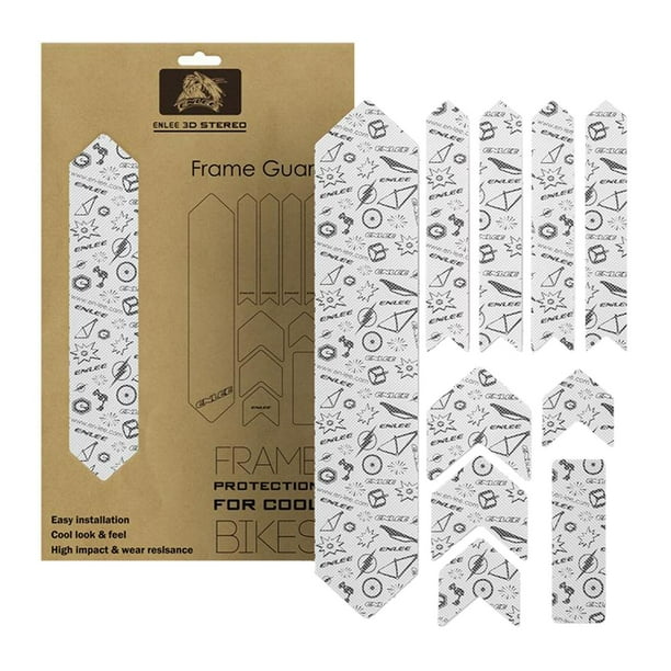 Calcomanías premium de alto impacto para cadenas, horquillas y cámaras de bicicleta que protegen su bicicleta de Pintada