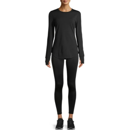 

ClimateRight by Cuddl Duds Women s Thermal Guard Base Layer Thermal Top and Legging 2-Piece Set
