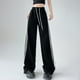 thumbnail image 4 of WILLBEST Pantalones Casuales elegantes para Mujer, con Pierna Ancha, Cintura Suelta y Bolsillos, Rectos y de Cintura Alta para Mayor Comodidad Diaria. Chica, 4 of 5