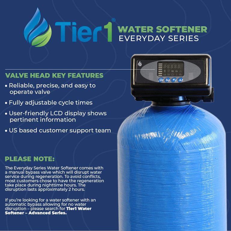 Mentalt Gods foredrag Tier1 Digital Whole House Water Softener System 48,000 Grain High Efficiency | Pre-filled mineral tank with 1.5 cubic feet of Cation Resin | Home Water Filtration System | Everyday Water Softener - Walmart.com Mentalt Gods foredrag Tier1 Digital Whole House Water Softener System 48,000 Grain High Efficiency | Pre-filled mineral tank with 1.5 cubic feet of Cation Resin | Home Water Filtration System | Everyday Water Softener - Walmart.com