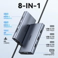 thumbnail image 2 of Estación de acoplamiento HODO USB C 8 en 1 para Dell HP Lenovo Surface, 2 of 9