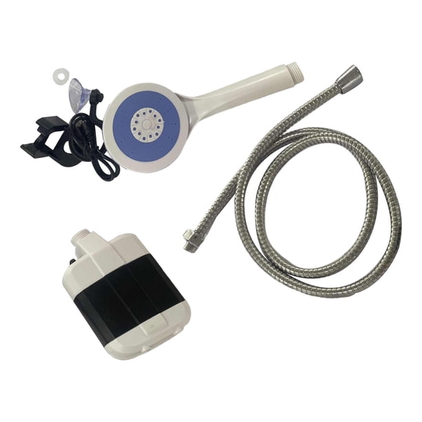 Ducha portátil para exteriores, bomba de baño, ligera y compacta, para acampar, con carga para playa, cuidado de mascotas, riego de , tienda de