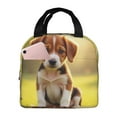 thumbnail image 3 of Portable Lunch Bag Insulated Beagle Puppy Digital Illustration In Forest Lunch Box Reusable Tote Bag Unisex for Work, Travel, Picnic, Office, Camping, Hiking, Picnic, Beach, 3 of 7