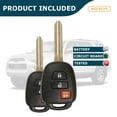 thumbnail image 6 of AKS KEYS New Replacement for Toyota 2014 - 2019 Remote Head Key 3B FCC# HYQ12BDM, 6 of 6