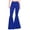 Blue, variant on Lroveb Flare Yoga Pants for Women, High Waisted Athletic Workout Pants, Ladies Solid Color Slim Fit Stretch Casual Flared Pants Trousers Black