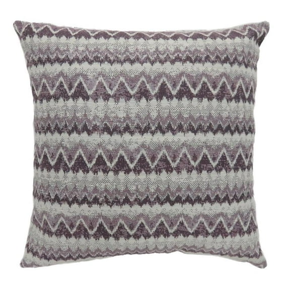 Furniture of America Allene Fabric Large Throw Pillow in Purple (Set of 2)