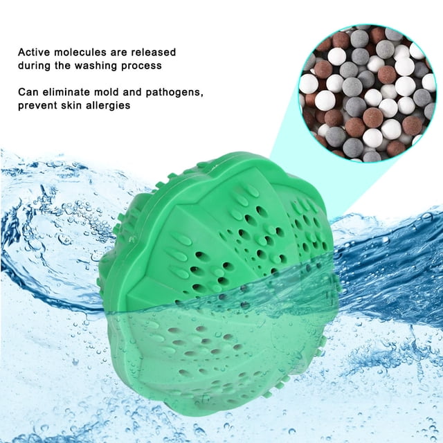 Laundry Ball, Practical Clothes Cleaning Ball, 4.3x4.3x3.9in Dorm For Home Laundry Room Small Space