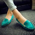 thumbnail image 4 of Women's Pointed Toe Ballet Flats Dress Flats Comfort Dressy Flats Shoes Comfort Walking Boat Shoes Green 9.5, 4 of 5