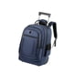 thumbnail image 1 of Mochila con ruedas y carrito, bolsa tipo maleta de tela Oxford, palanca oculta, barra de tracción oculta, mochila para ordenador, para acampar Azul, 1 of 8