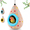 Blue-1PCS, variant on Hanging Cotton Bird Nest Hammock, Egg Shaped Cage Bed for Small Birds, Double-Layer Fleece Plush Cave with Metal Hook, Cozy Winter Hideout for Parrots Budgies Finches