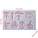 thumbnail image 2 of Diy Silicona Llavero Molde Silicona Hornear Fondant Moldes Llavero Colgante Arcilla Molde Diy Llavero Decoración Con 10 Uds Llaveros Vogacara AP005967-00, 2 of 6