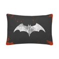 thumbnail image 3 of MKHERT Bat Symbol Grunge Pillowcase Pillow Protector Cushion Cover 20x30 inch,Set of 2, 3 of 3