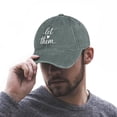 thumbnail image 4 of Let Them Gray Hat Adjustable Funny Fashion Unisex Baseball Cap for Men Women, 4 of 7