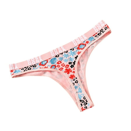 

WZHKSN Lady Lace Panties Pink Lingerie Thongs Thongs 1-Pack