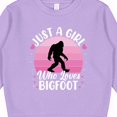 thumbnail image 3 of Inktastic Just a Girl Who Loves Bigfoot Toddler Sweatshirt, 3 of 4