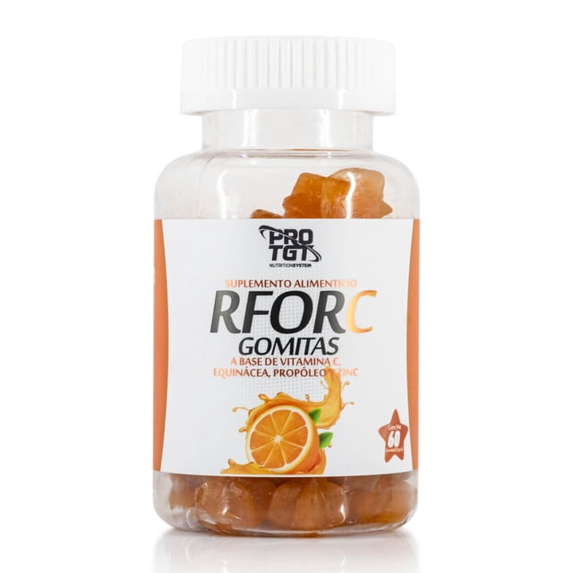 Vitamina C 60 gomitas PROTGT Gomitas de Sabor Naranja