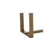 thumbnail image 4 of Darla 72"W Rectangular Walnut Oak Wood Sled Dining Table, 4 of 5
