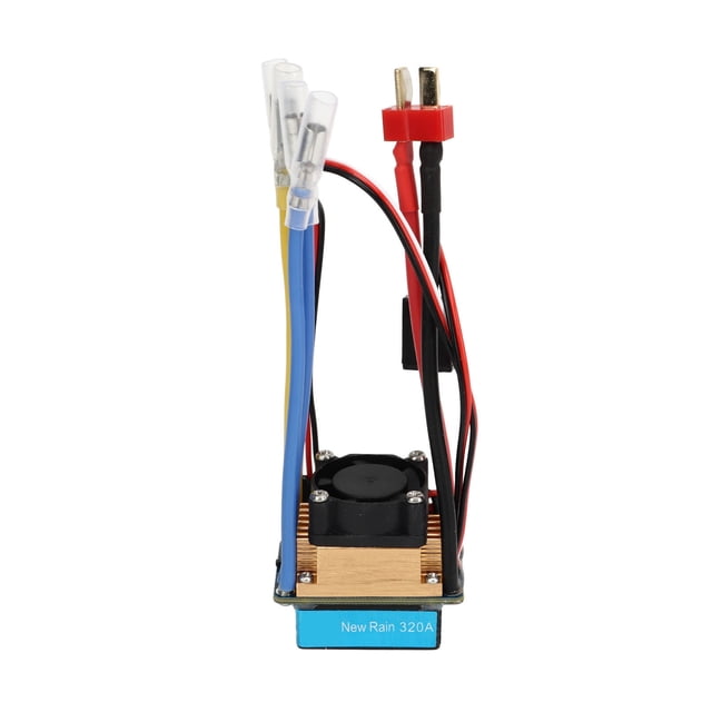 ESC Brossé RC, ESC Brossé Bidirectionnel, ESC Brossé Bidirectionnel 320A avec Ventilateur 3A 5V 3 Modes Imperméable Universel Protection Multiple RC Bateau ESC