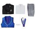 thumbnail image 4 of Disfraz de Cosplay de Anime Lawrence, chaqueta, pantalones, camisa, traje de escuela pública para hombre, traje de demonio de Carnaval de Halloween de Herman Gregory, 4 of 4