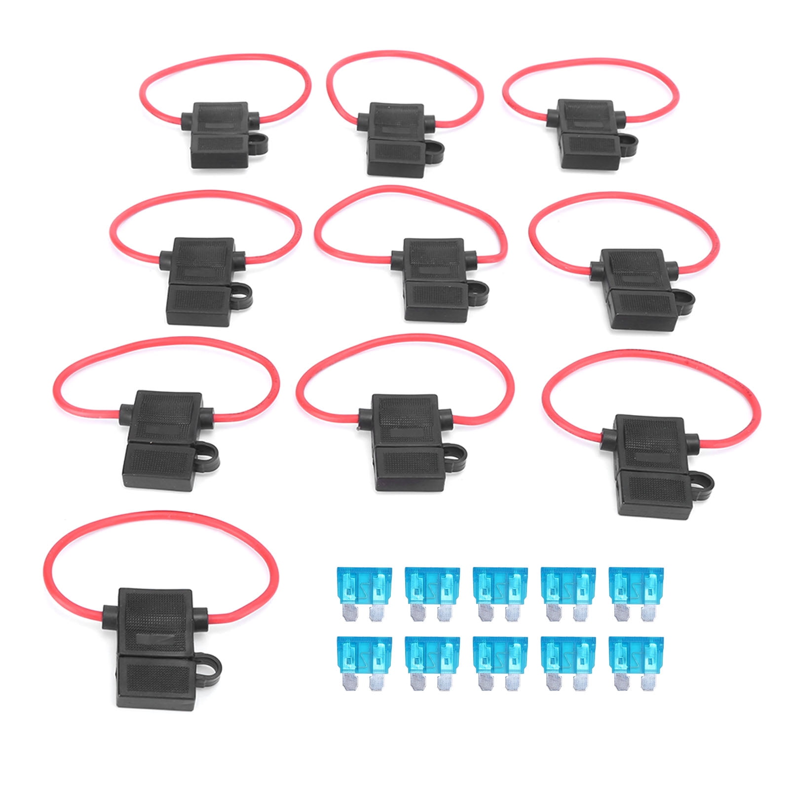 Car Accessory, AddaCircuit Inline Fuse Holder Set For ATVs For Car