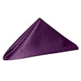 thumbnail image 2 of Ultimate Textile (1 Dozen) Reversible Shantung Satin - Majestic 17 x 17-Inch Cloth Napkins - for Weddings, Home Parties and Special Event use, Plum, 2 of 4