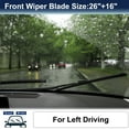 thumbnail image 2 of Unique Bargains 26' 16' 2Pcs Windshield Wiper Blades for Seat Leon 2012-2018, 2 of 6