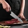 thumbnail image 2 of Plys Damascus Chef Knife, 8-Inch Japanese Professional Kitchen Knife, 9CR18MOV Meat Knife, Ultra Sharp Knife with Gife Box, 2 of 7