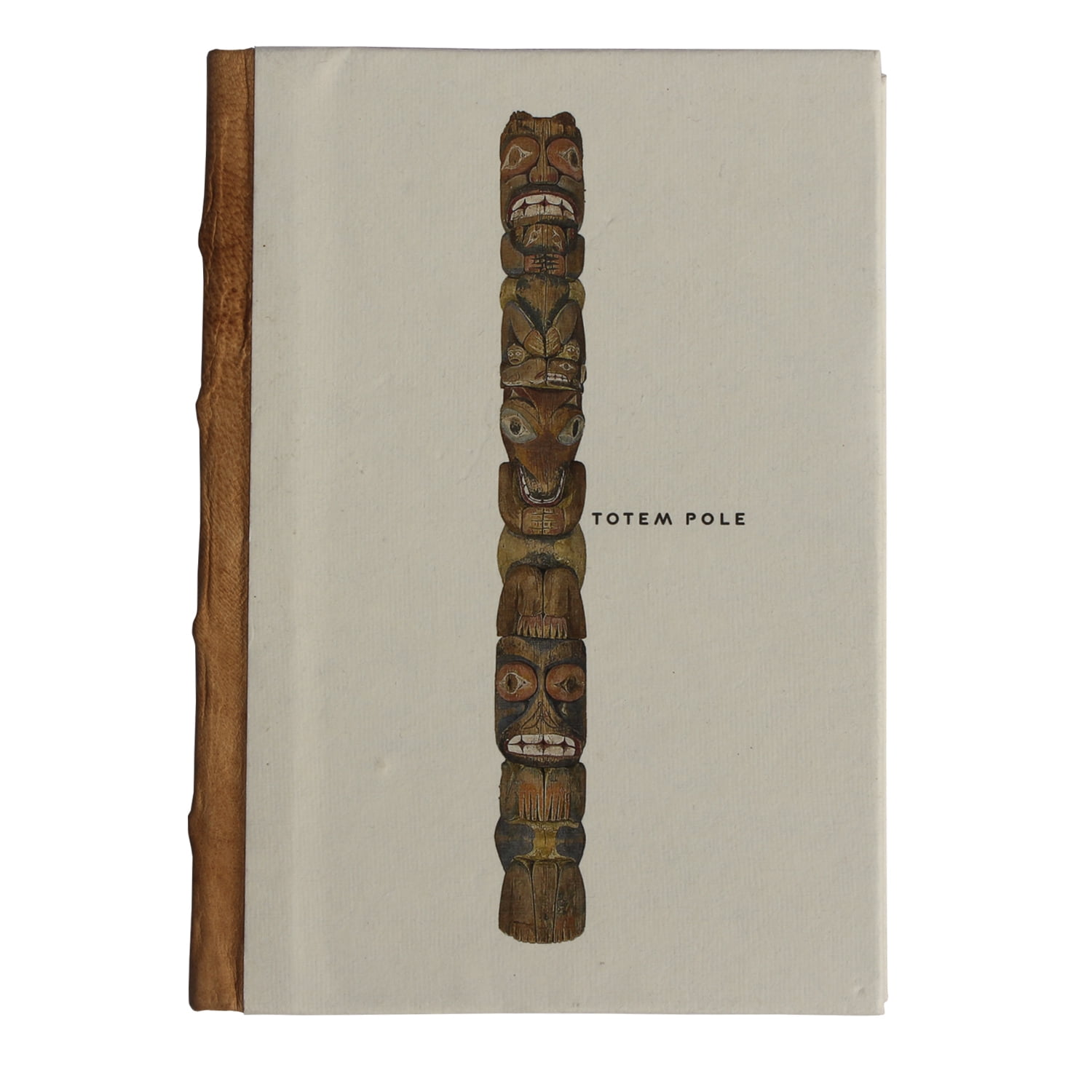 De Kulture Handmade Totem Pole Artwork Eco-Friendly Task Planner 125 GSM 176 Pages Acid Free Paper, Genuine Leather Spine