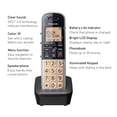 thumbnail image 3 of Compact Cordless Phone with DECT 6.0, 1.6" Amber LCD and Illuminated HS Keypad, Call Block, Caller ID, Multiple Display Languages - 2 Handset, 3 of 8
