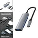 thumbnail image 1 of Adaptador multipuerto USB Hugo 4 puertos 1 USB 3.0 + 3 USB 2.0 gris, 1 of 10