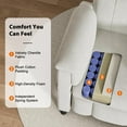 thumbnail image 5 of CHITOOMA Power Recliner Chair for Adults, Electric Recliner with Adjustable Backrest & Footrest, Remote Control, Chenille Fabric, High Back, Thick Cushion for Living Room,Bedroom,Home Theater,White, 5 of 8