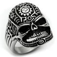 thumbnail image 1 of Bague en Acier Inoxydable Poli Sans Placage Sans Pierre, Taille 13, 1 of 1
