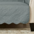 thumbnail image 2 of Great Bay Home Medallion Stitched Reversible Washable Pet Furniture Protector  (Love Seat, Mirage Gray / Flax), 2 of 7