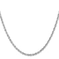 thumbnail image 3 of 14k White Gold 22 Inch 3mm Quadruple Rope Chain Necklace Pendant Charm, 3 of 9