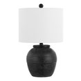 thumbnail image 4 of SAFAVIEH Naturi 20 in. Modern Black Ceramic Table Lamp with White Cotton Shade, 4 of 6