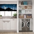 thumbnail image 3 of LALILO Kitchen Curtain Valance Halloween Happy Halloween Art Rod Pocket Window Curtain 52"x 18" Set of 2, 3 of 7