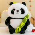 thumbnail image 2 of Bamboo Tube Panda Set Plush Toy Cute Plushies Stuffed Animal Bear Doll Children's Gift, 2 of 15